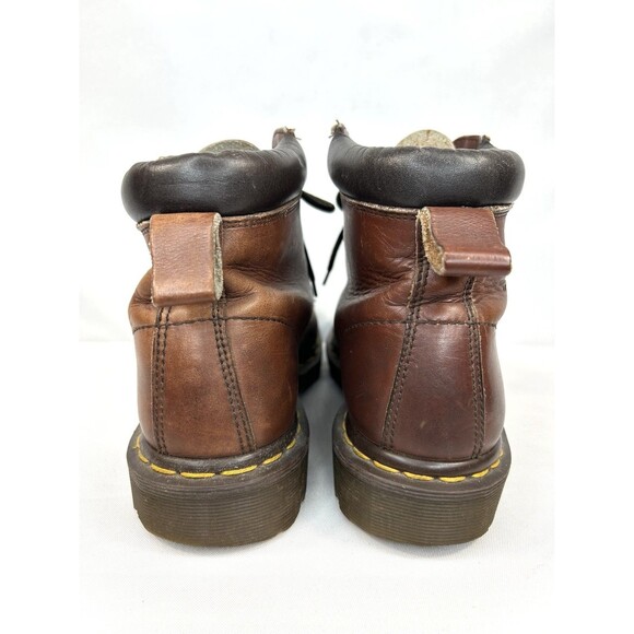 Vintage Dr Doc Martens England Womens Boots Size 8 Brown Leather Combat - Picture 5 of 10